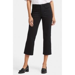 NYDJ Piper‎ Crop Relaxed Straight Leg Pants Black Size 18W New With Tags